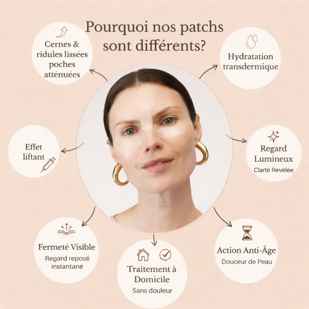 Patchs Micro-Aiguilles Anti-Âge, Cernes & Poches